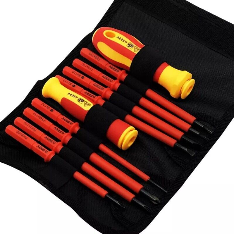 Insulated Screwdriver Set Magnetic Torx & Phillips Tips Electrician Repair Tool
