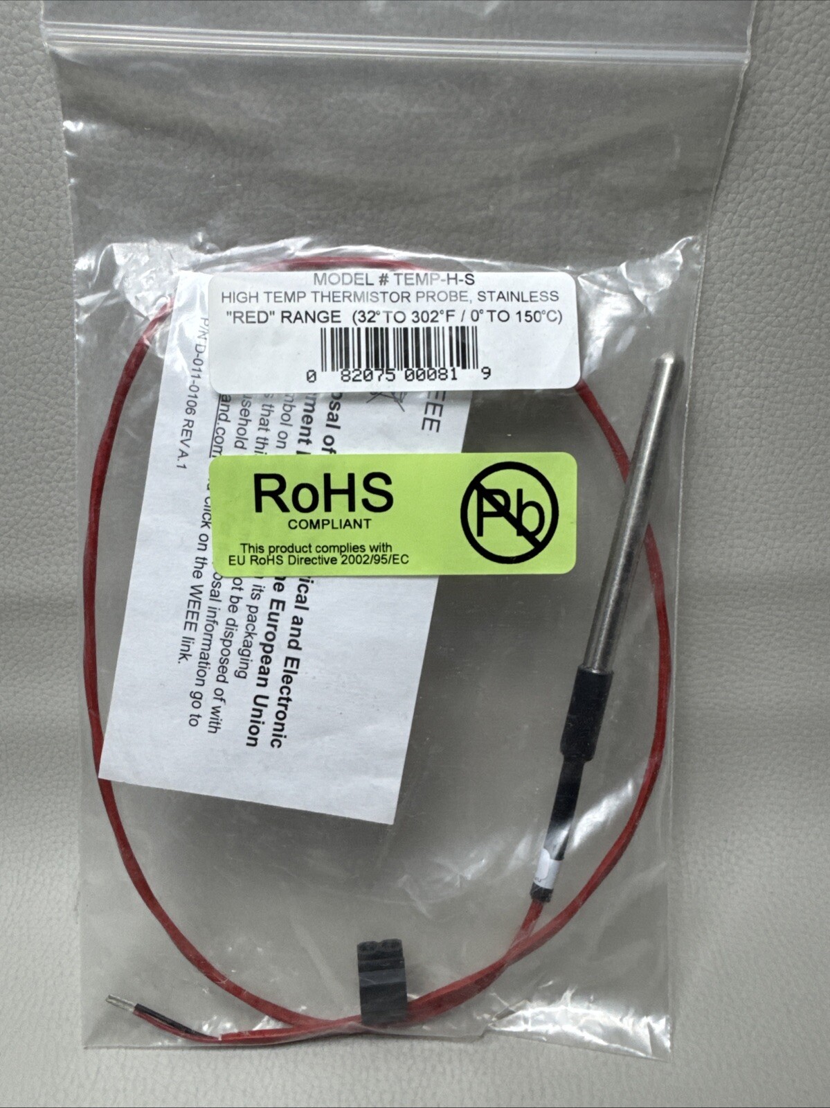 Winland TEMP-H-S High Temp Thermistor Probe