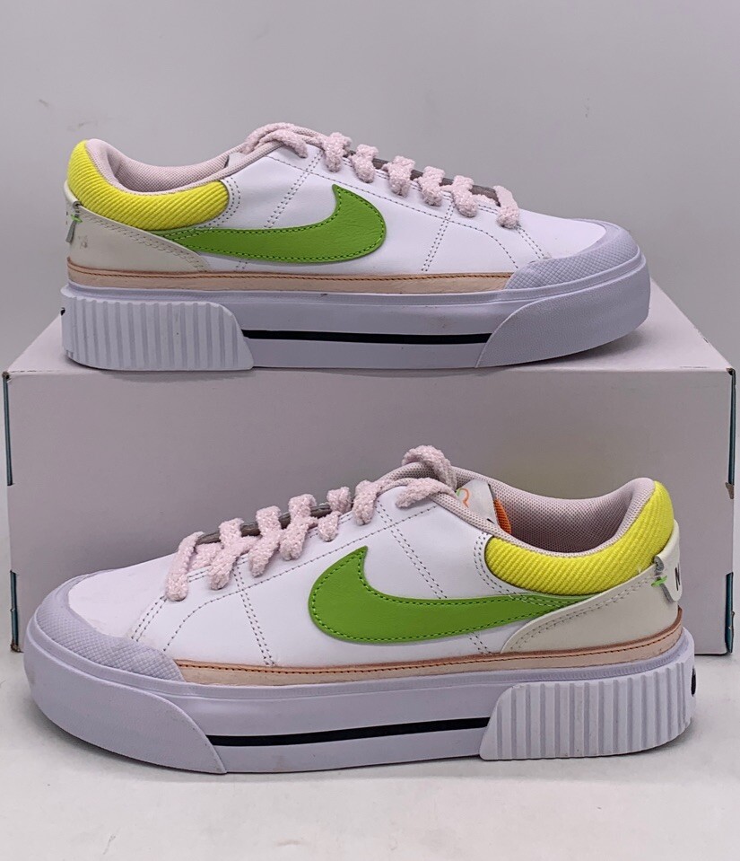 Nike Court Legacy Lift Sneakers White Lifestyle Shoes FD0872-100 Womens Size 8