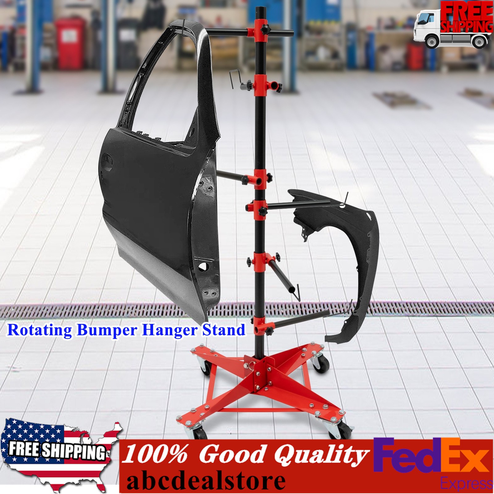 Auto Body Door Hood Bumper Fender Panel Holder Paint Tool Rack Repair Work Stand