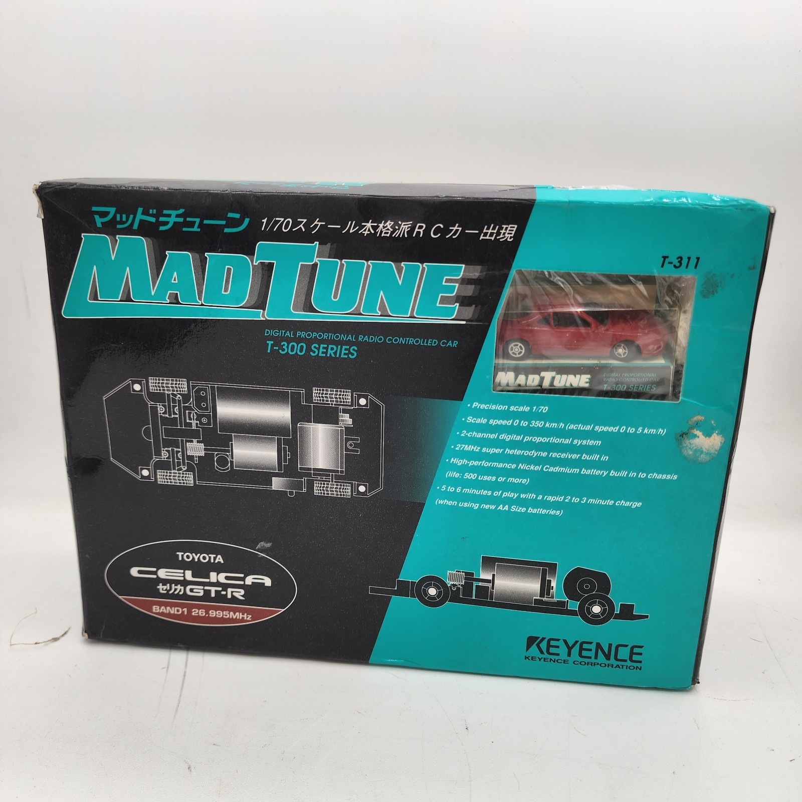 Toyota CELICA GT-RT-300 Series Miniature 1/70 Scale RC Car Keyence MadTune