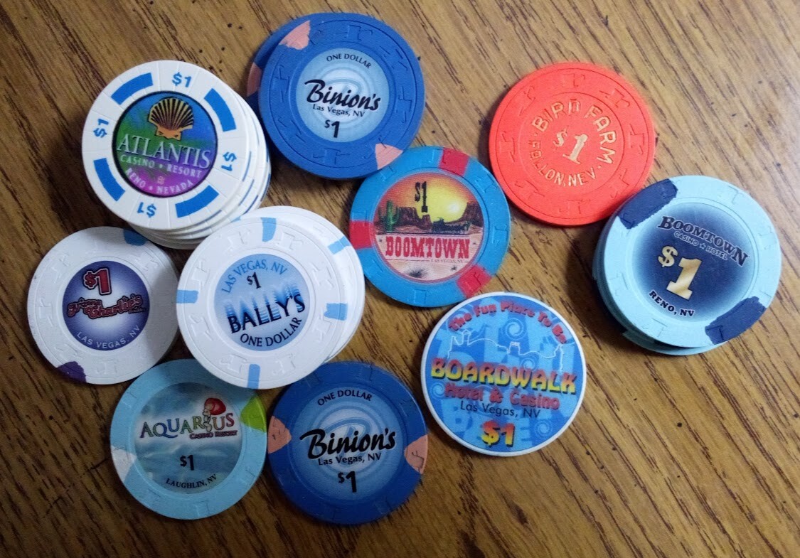 $1 CASINO CHIP - YOU PICK THE ONE YOU WANT - LAS VEGAS - RENO - NEVADA - A TO B