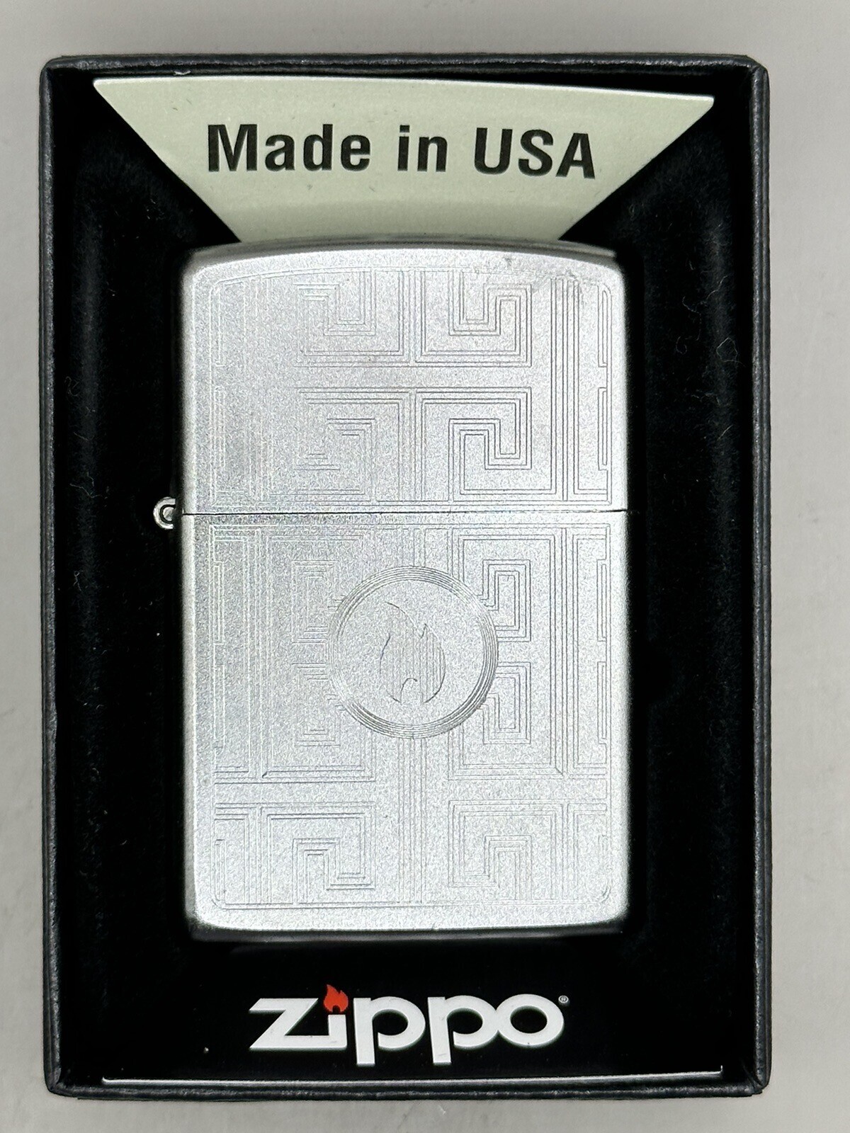 Labyrinth Design Chrome Zippo Lighter NEW W/ Box 29857