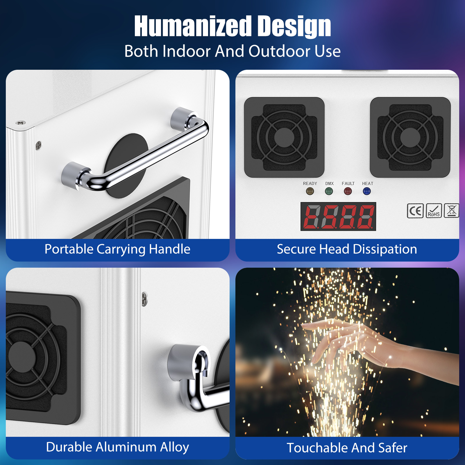 700W Cold Spark Machine Firework Machine Stage Effect Machine DMX for DJ Wedding