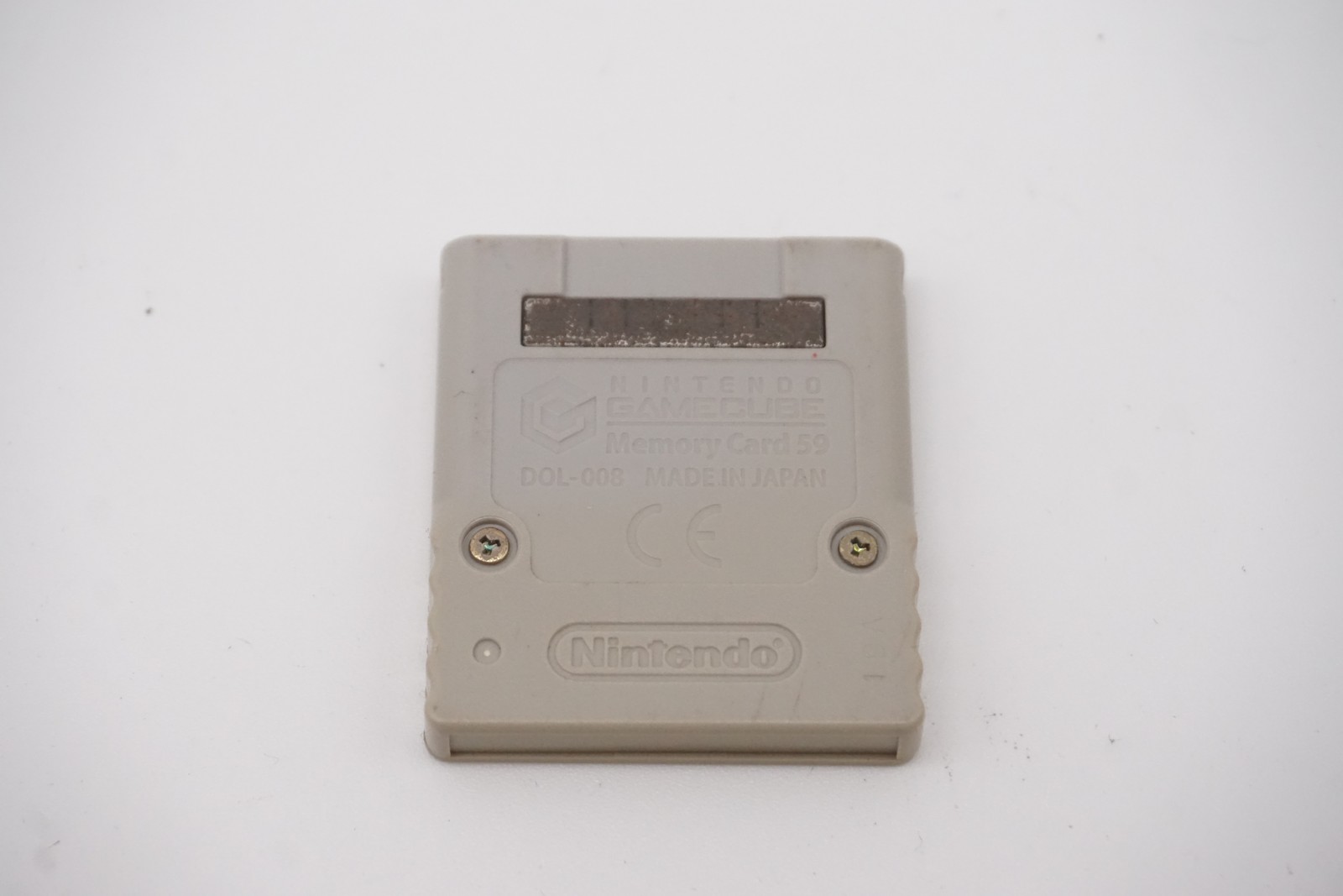 Nintendo GameCube DOL-008 Memory Card Grey 59 Blocks