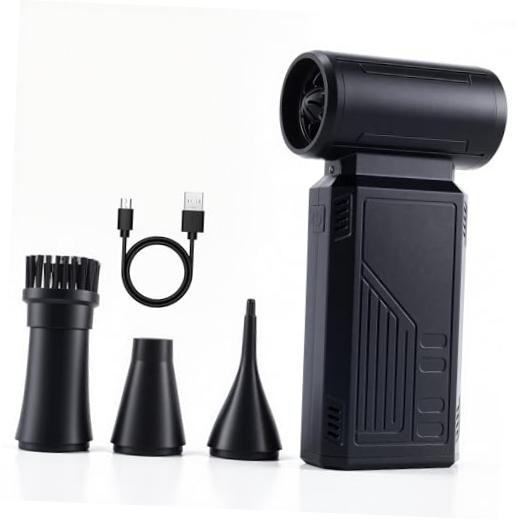 Compressed Air Duster - 130,000 RPM Electric - Cordless - 4-Speed - Cordless
