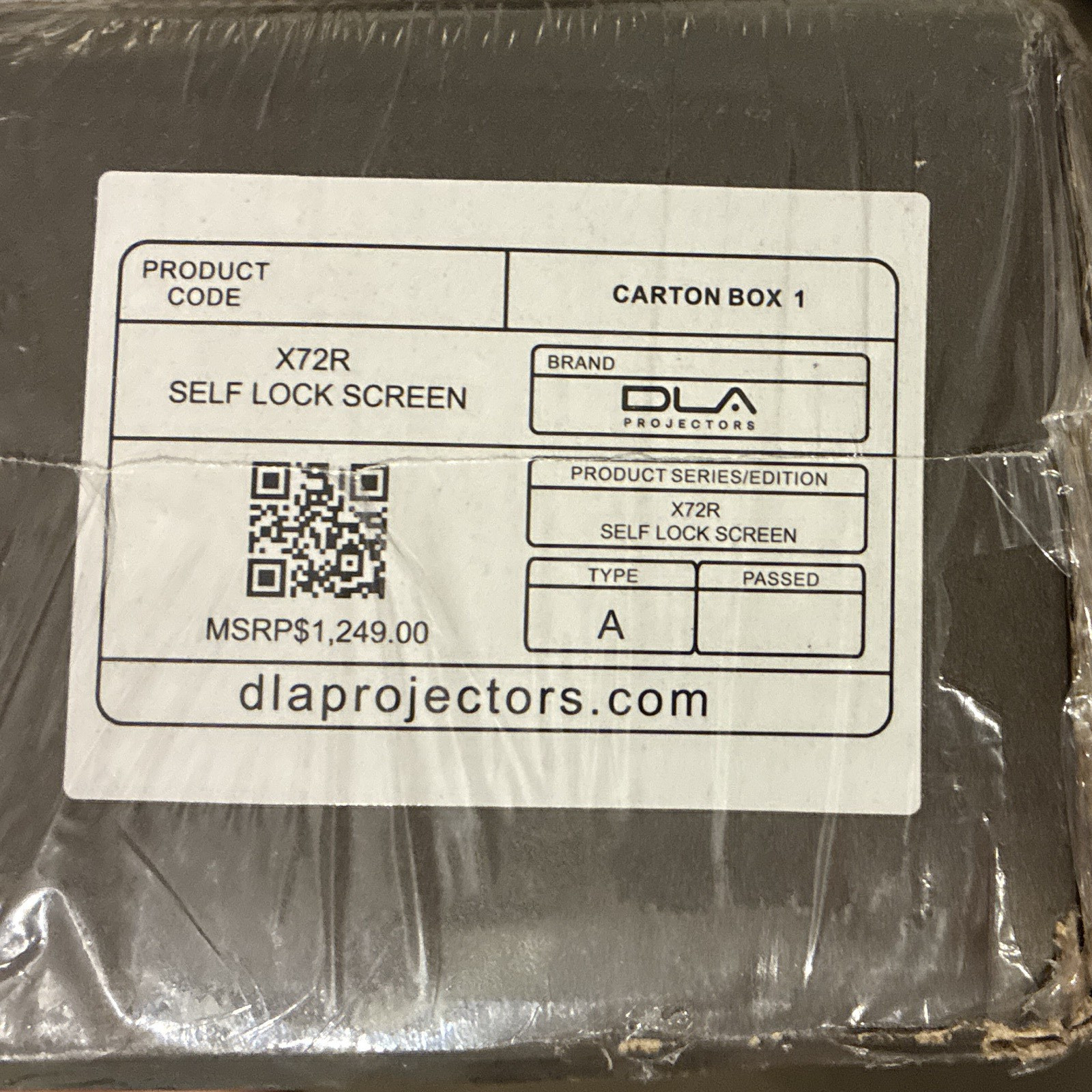 DLA Projectors X72R Self Lock Screen, Self Lock Feature, Model X72R