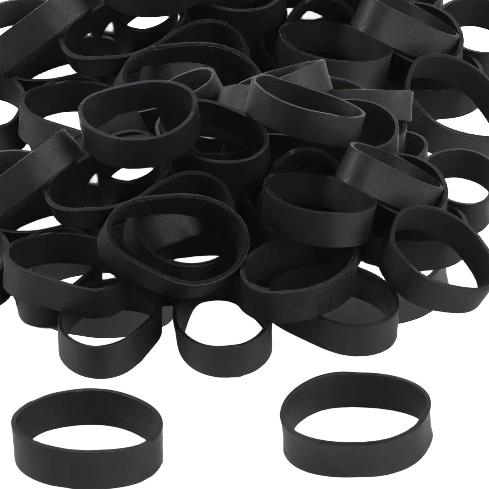 Tactical Rubber Bands Size #82 (2 1/2'' x 1/2''), 50 2 x 1/2'', Black