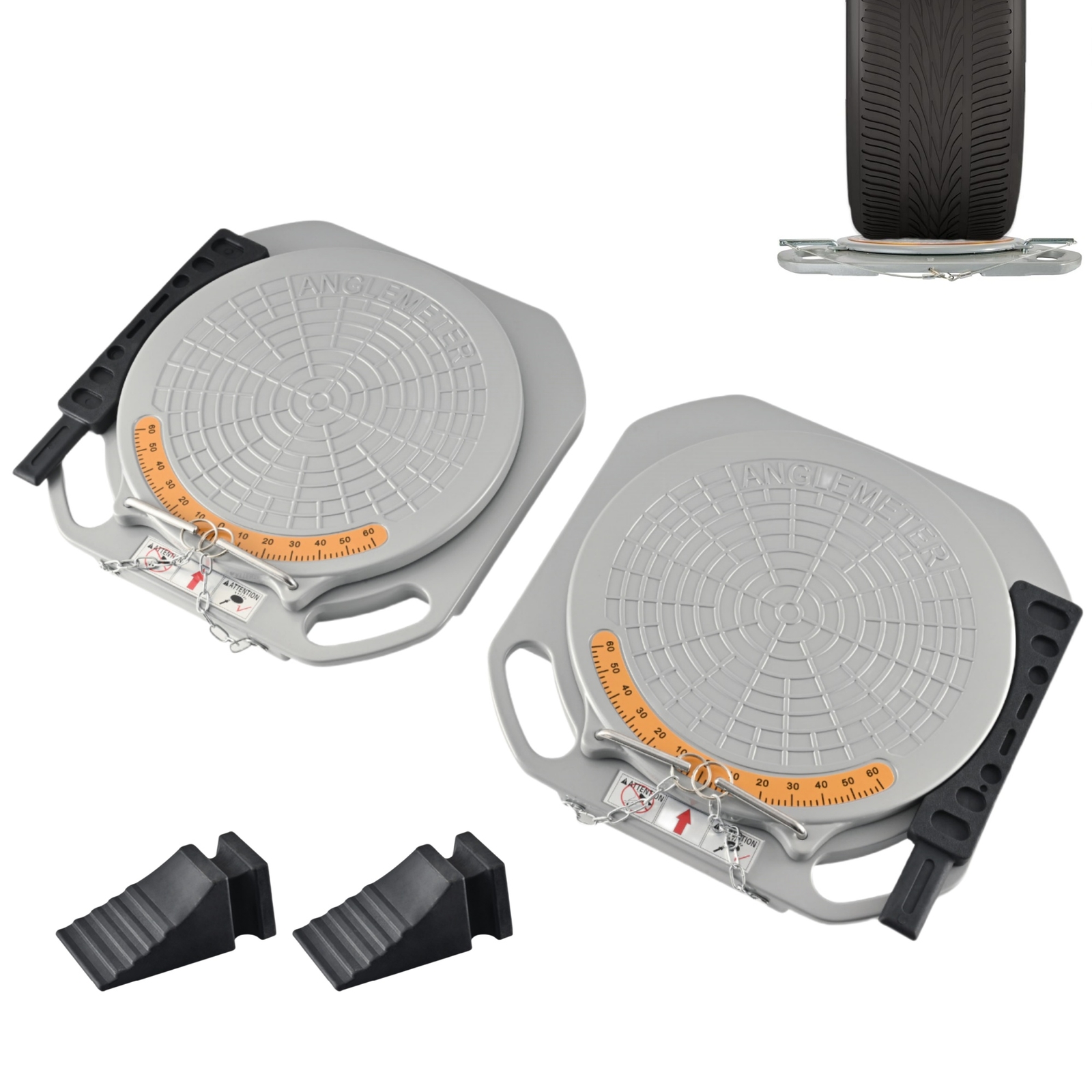 Turn Plate Table 360° Rotating 5 Ton One Pair Aluminum Turntable Wheel Alignment