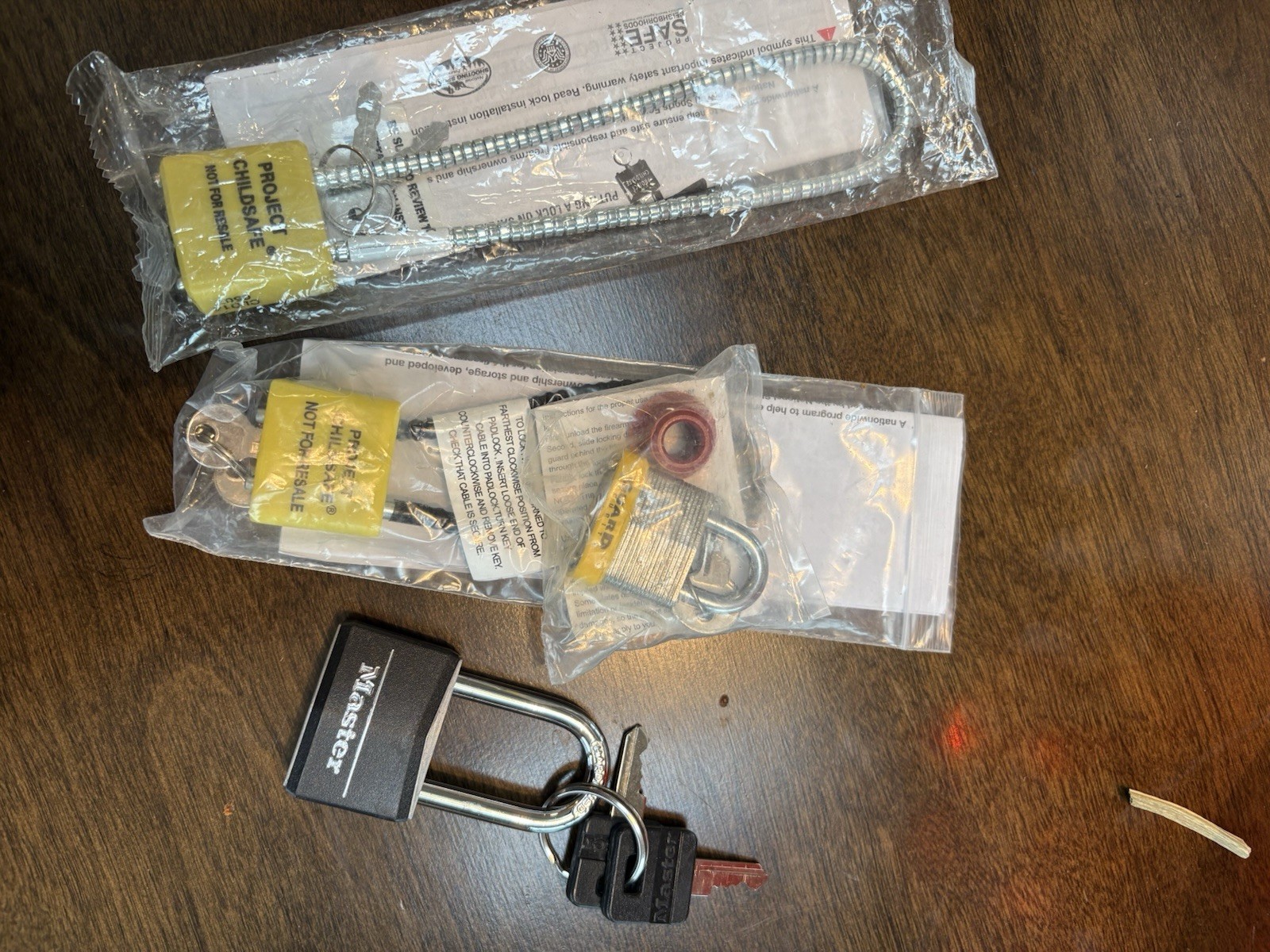Cable Gun Locks and Padlock