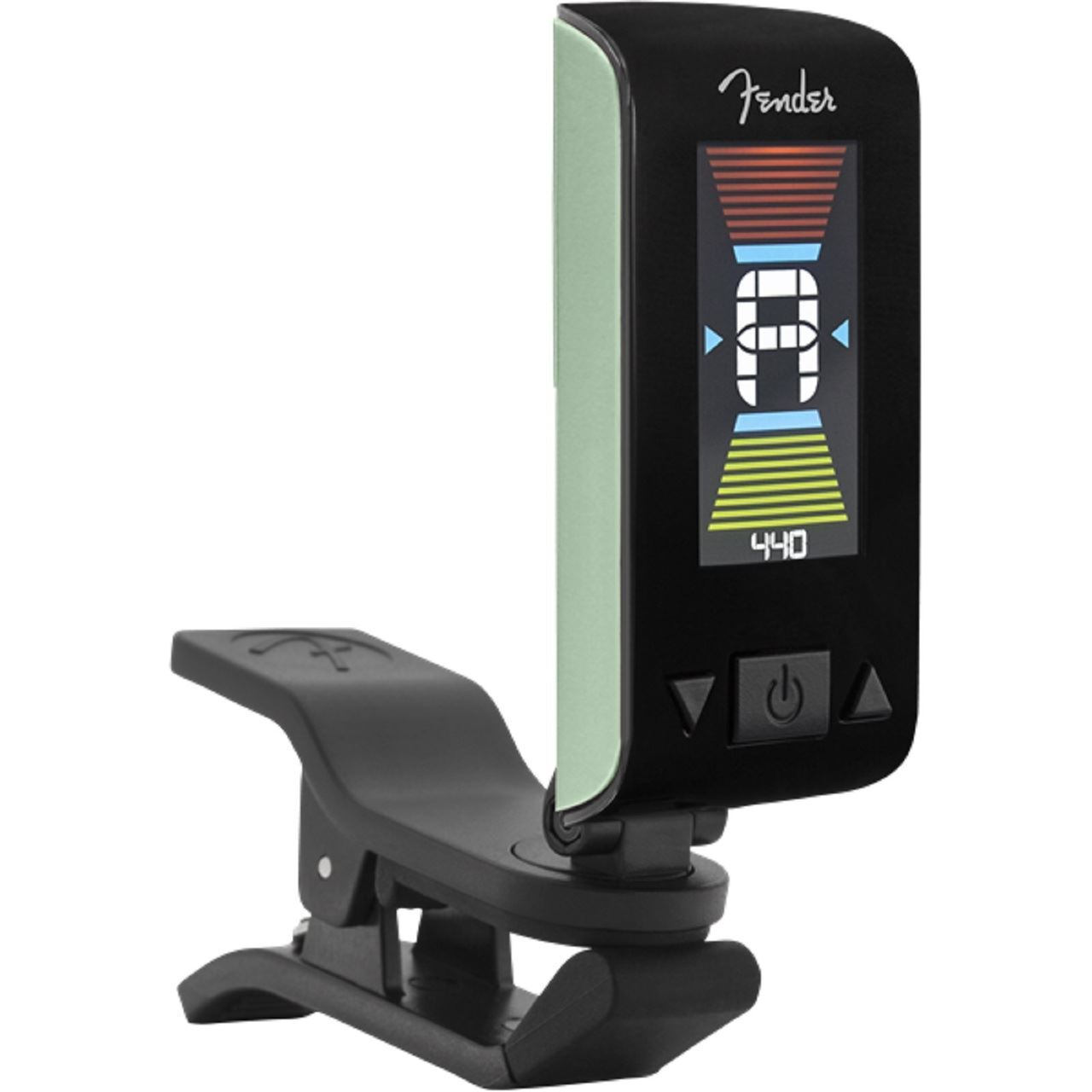 Fender Original Clip-On Chromatic Instrument Tuner, Surf Green