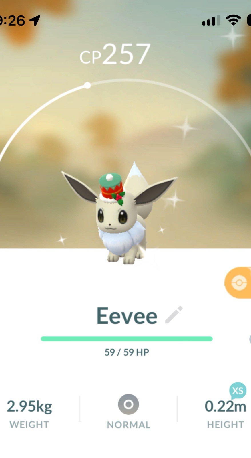Shiny Eevee Winter Hat Christmas Holiday Costume Pokemon Gen1 Go Pokémon Kanto