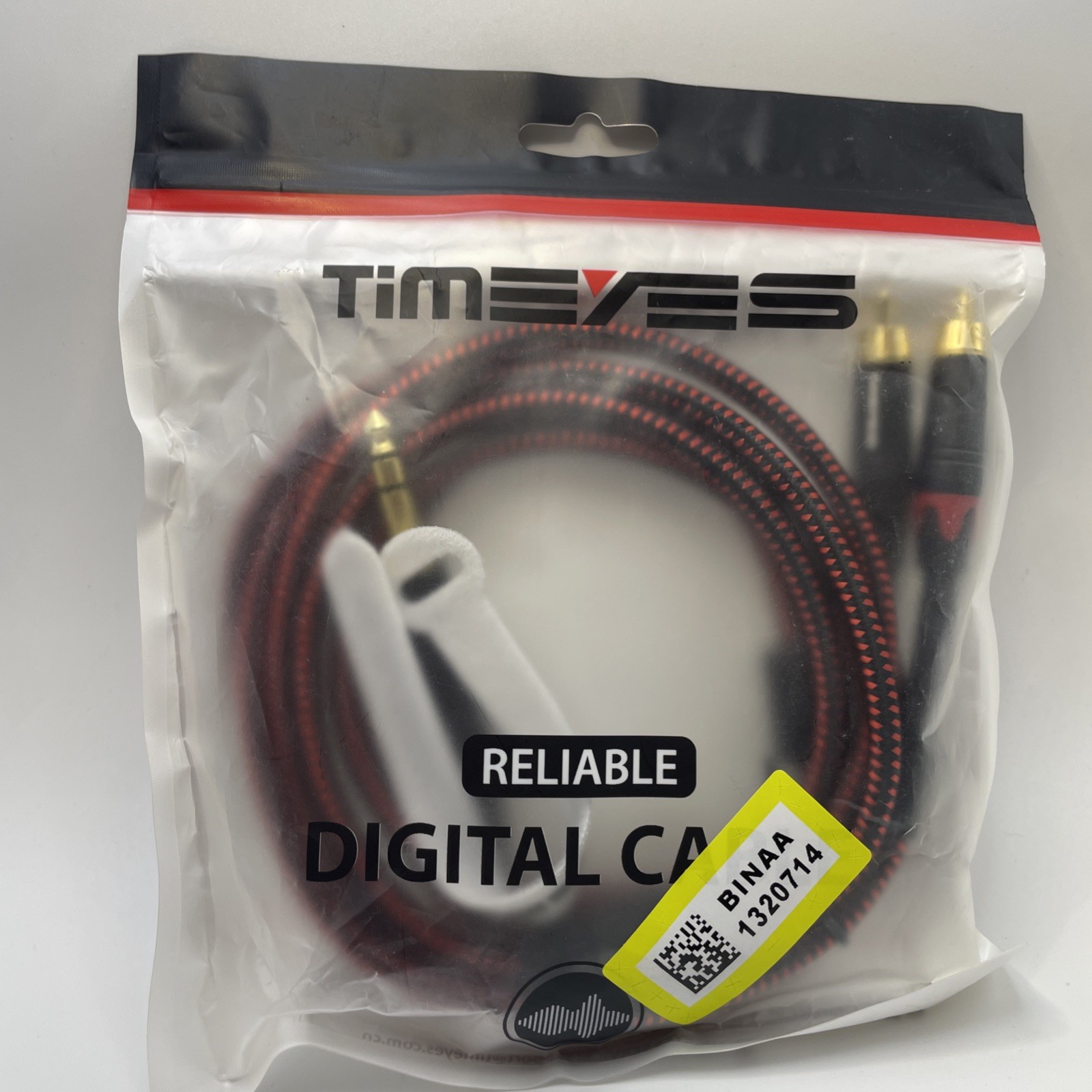 TIMEYES 6.35mm  to RCA Y-Cable - Male mm 2 Plugs Breakout 6ft/2m