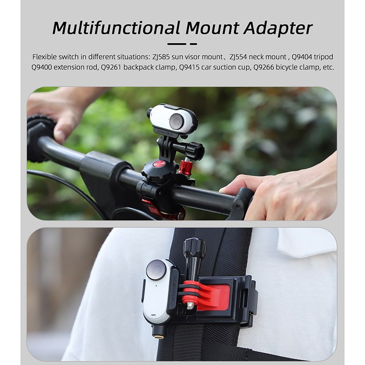 Mount Adapter Support Horizontal and Vertical Shooting Accessory for Insta GO 3