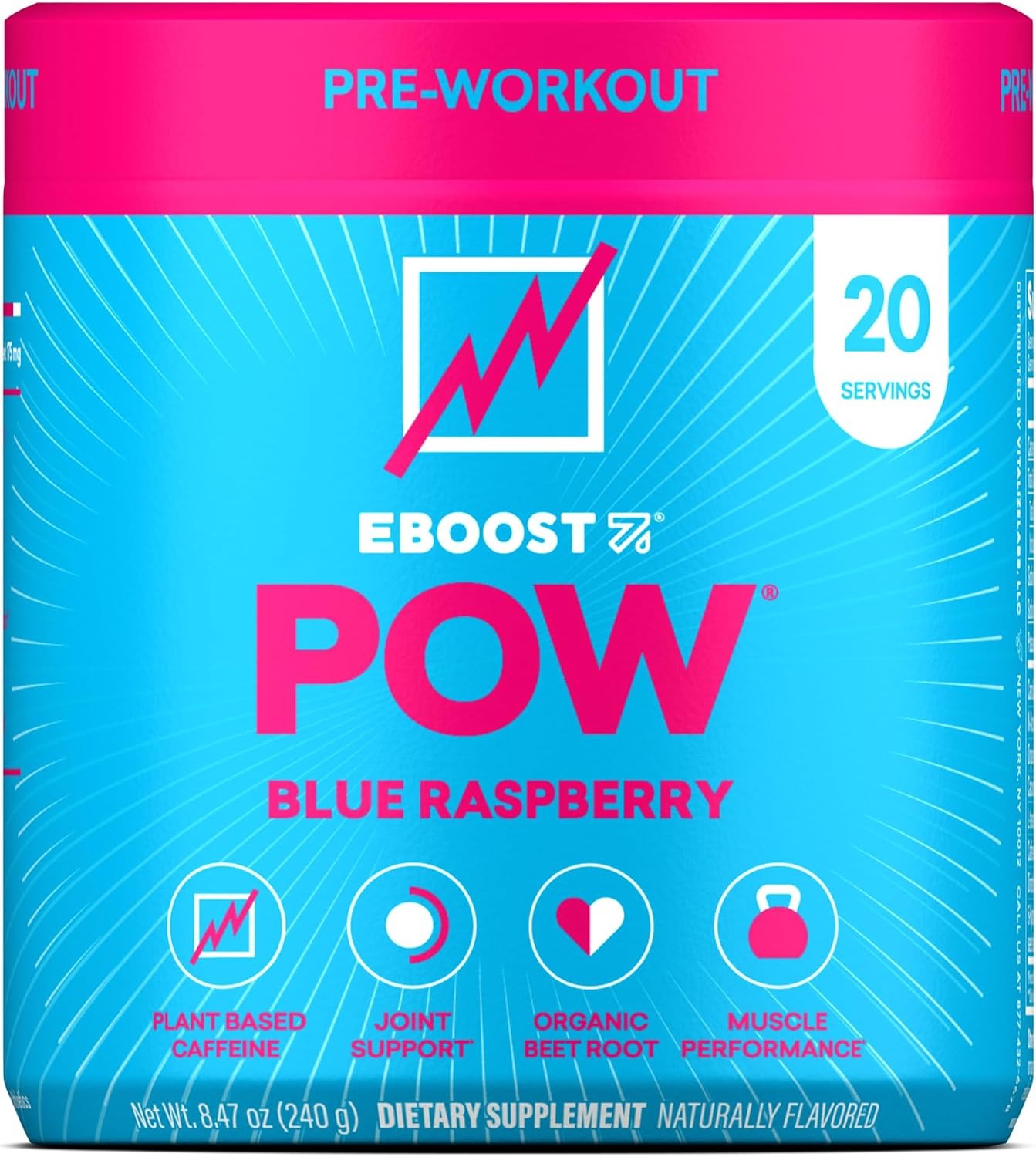 Natural Pre Workout Supplement for Performance, Joint Mobility Support 20 Servin
