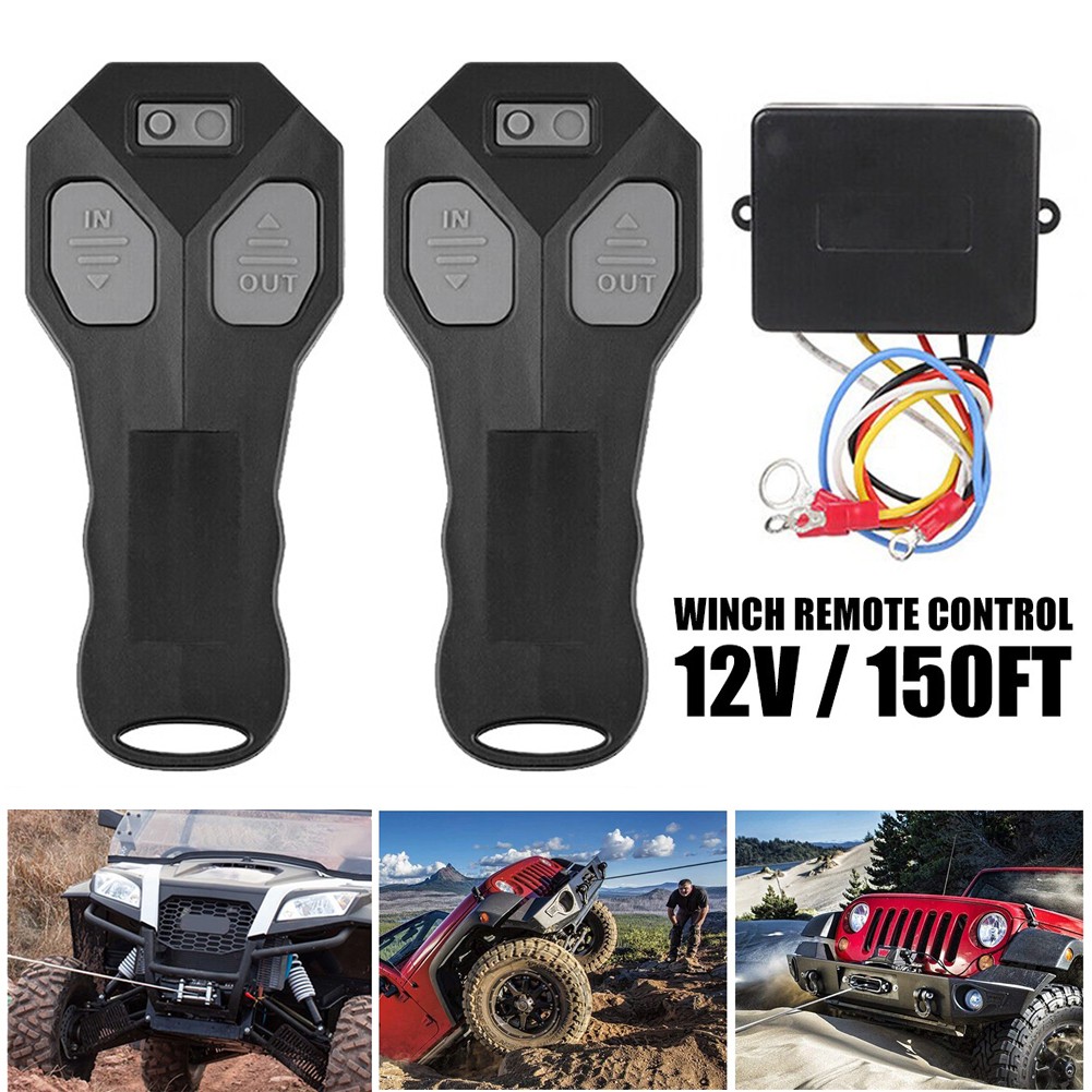 Wireless Winch Remote Control Kit for Jeep Truck ATV SUV 12V Switch Handsset NEW