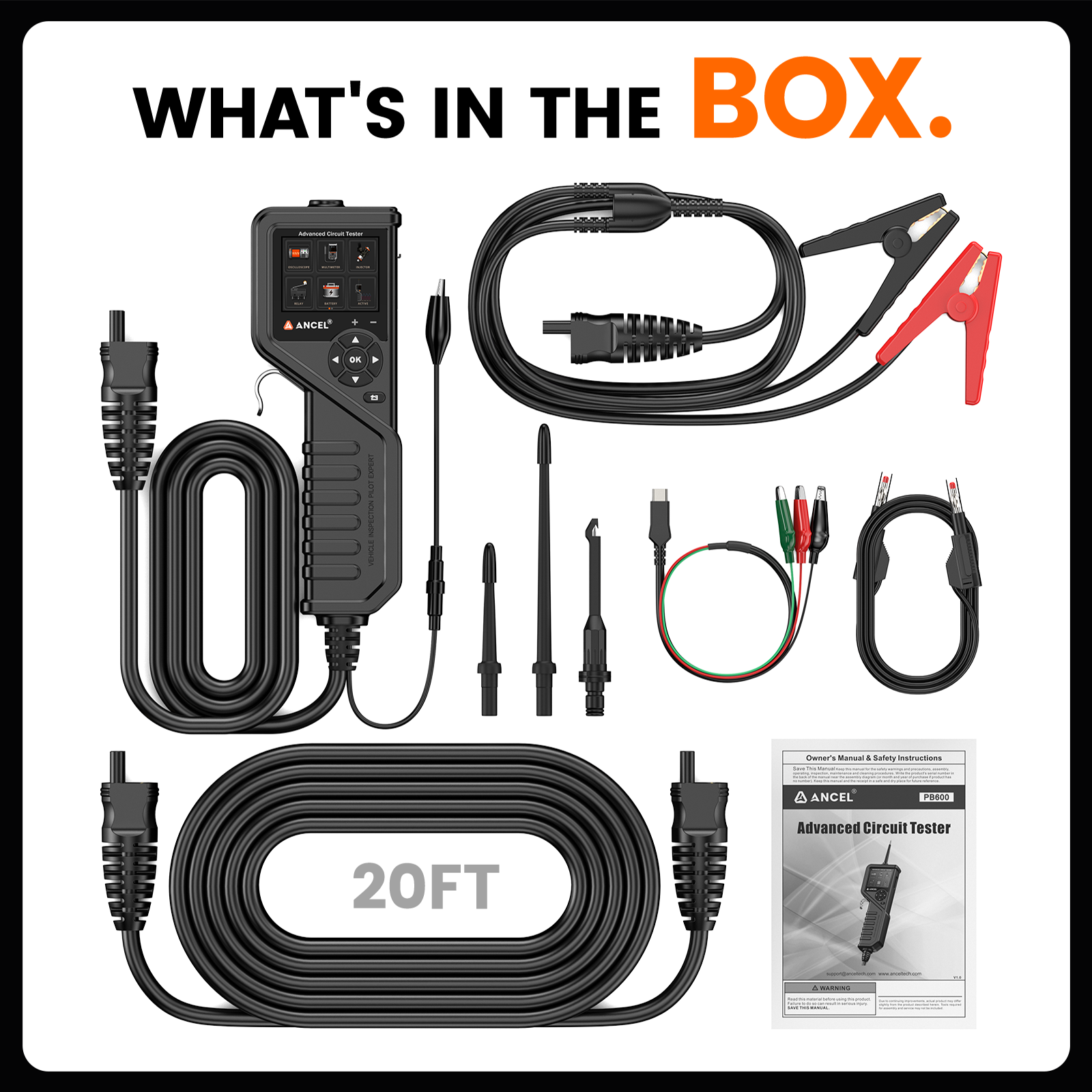 12V 24V Electrical Circuit Tester Automotive Short Breaker Finder Multimeter Kit