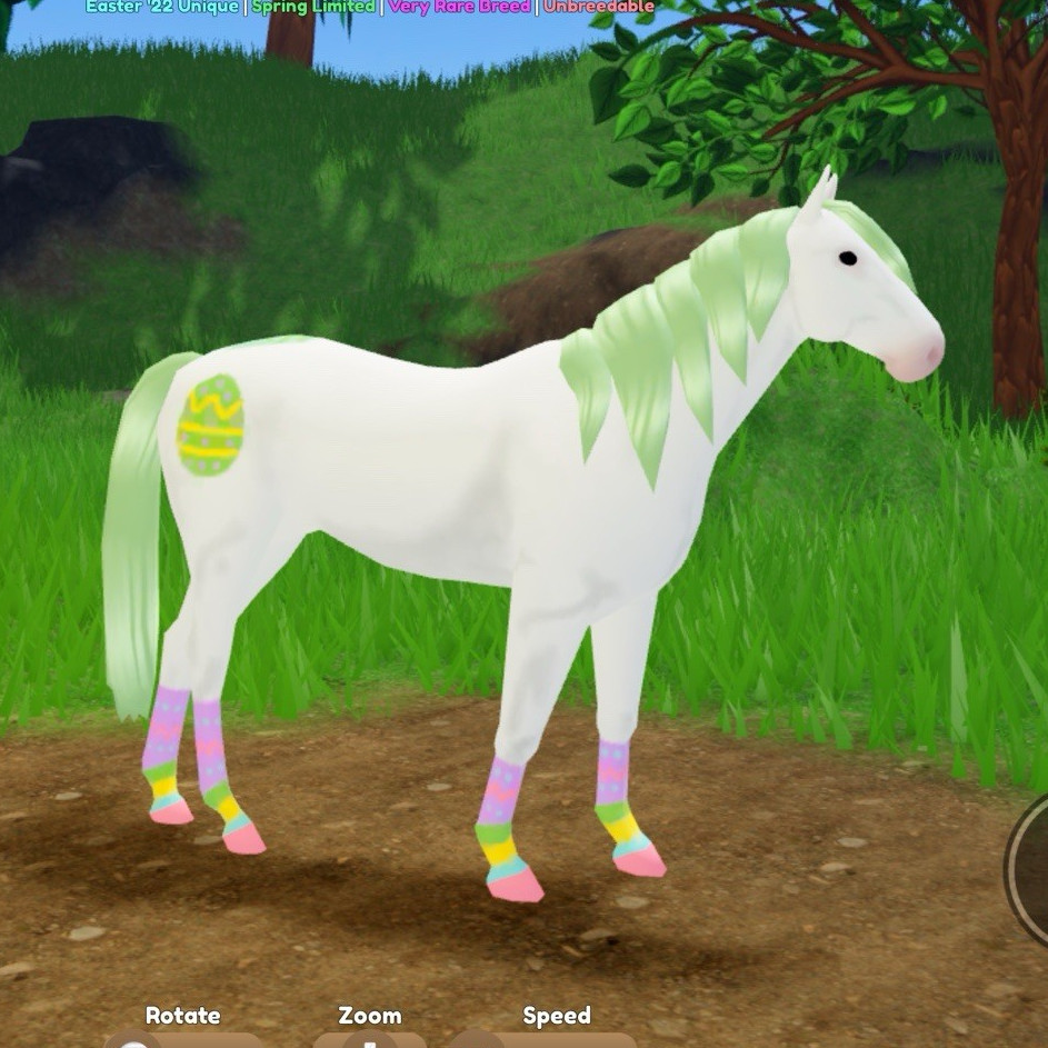 Thoroughbred Horse Nfa Easter '22 Unique Very Rare Breed Unbreedable