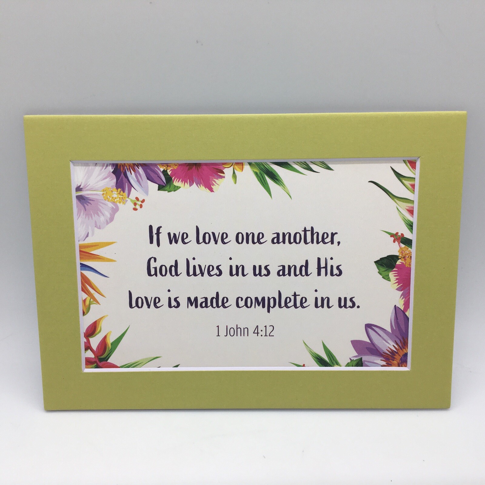 New Handmade 5x7 (Matted 4x6) Religious Scripture Inspirational Free Ship 365