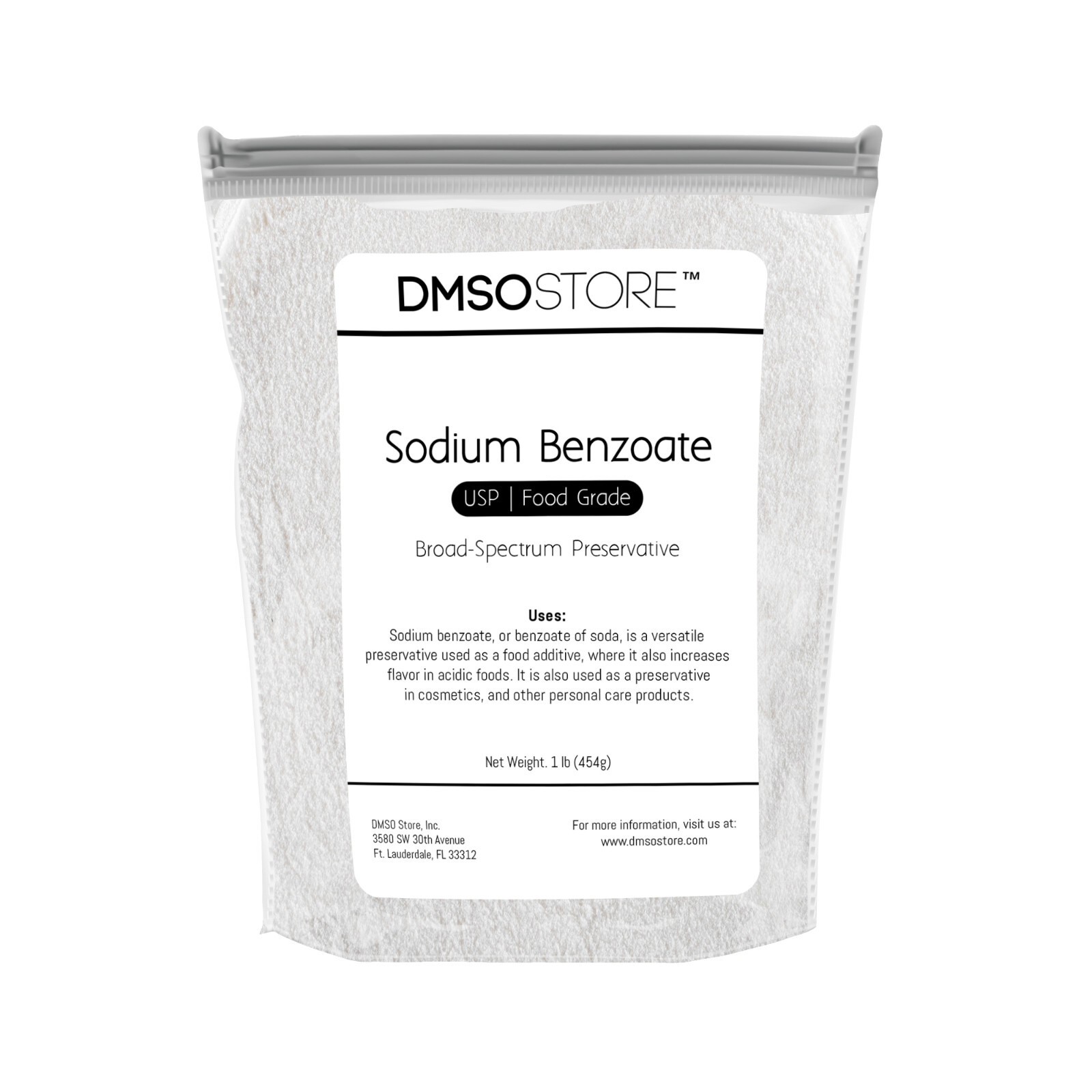 Sodium Benzoate 1 Pound USP Food Grade Broad Spectrum Preservative