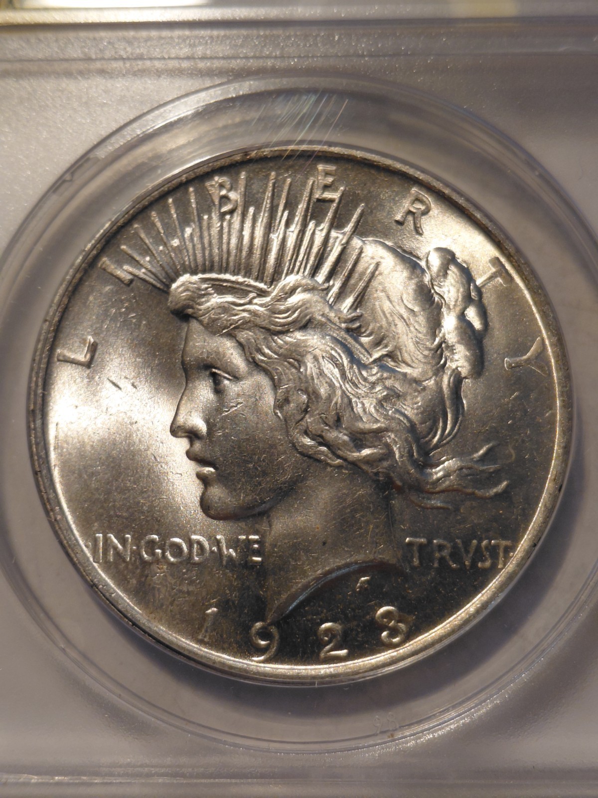 1923 Peace Dollar MS 63 ANACS