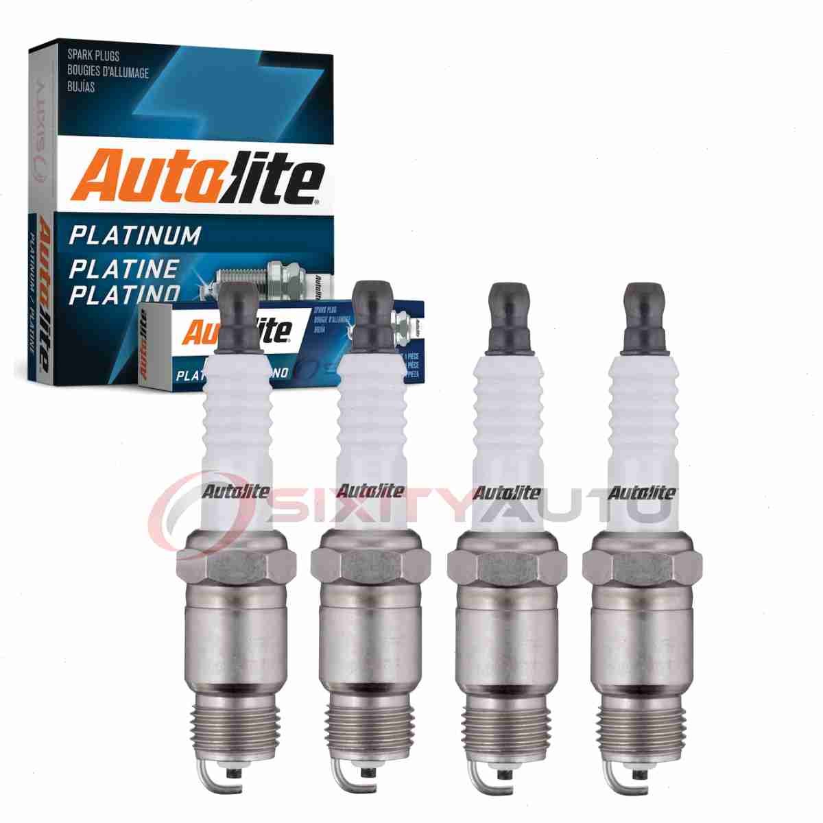 4 pc Autolite Platinum Spark Plugs for 1983-1986 Oldsmobile Firenza 2.0L L4 yw