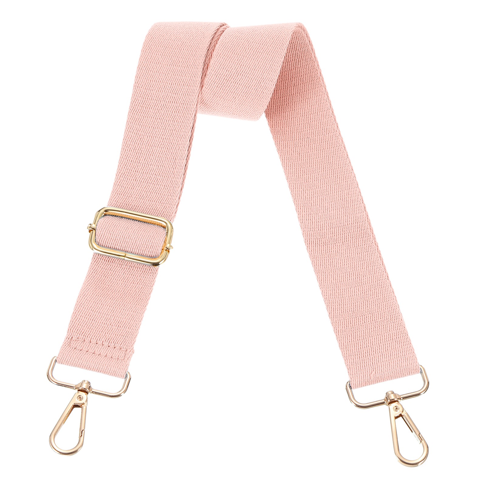 3.8cm Wide Shoulder Strap, Pink, Light Gold Pull Core Buckle