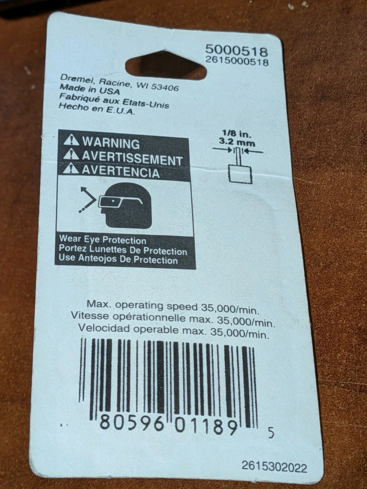 Dremel - #518 - Abrasive Point - NOS