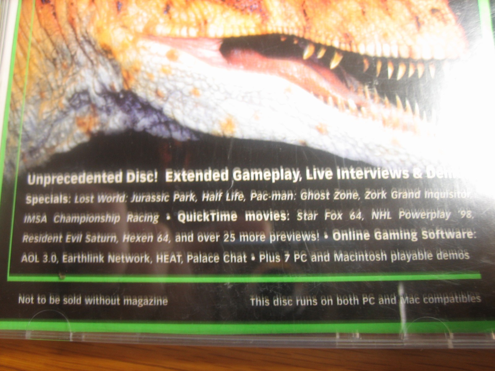 NEXT GENERATION AUG 1997 CD-ROM GAMING CDROM JURASSIC PARK, PAC-MAN, ECT.