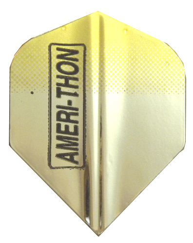 Dart Flights-5 Black w/ Silver to Gold Tint Standard Sets