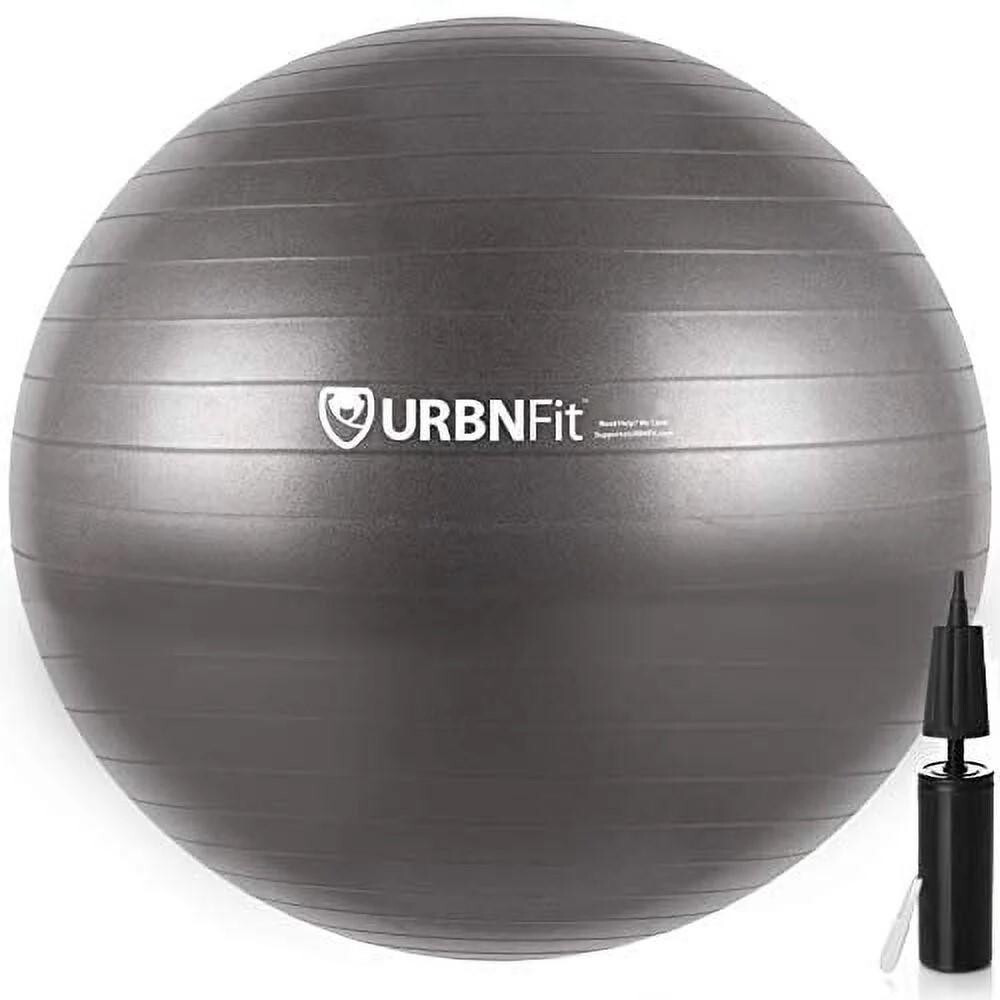 URBNFit Exercise Ball - AntiBurst Swiss Balance Ball w/ Pump
