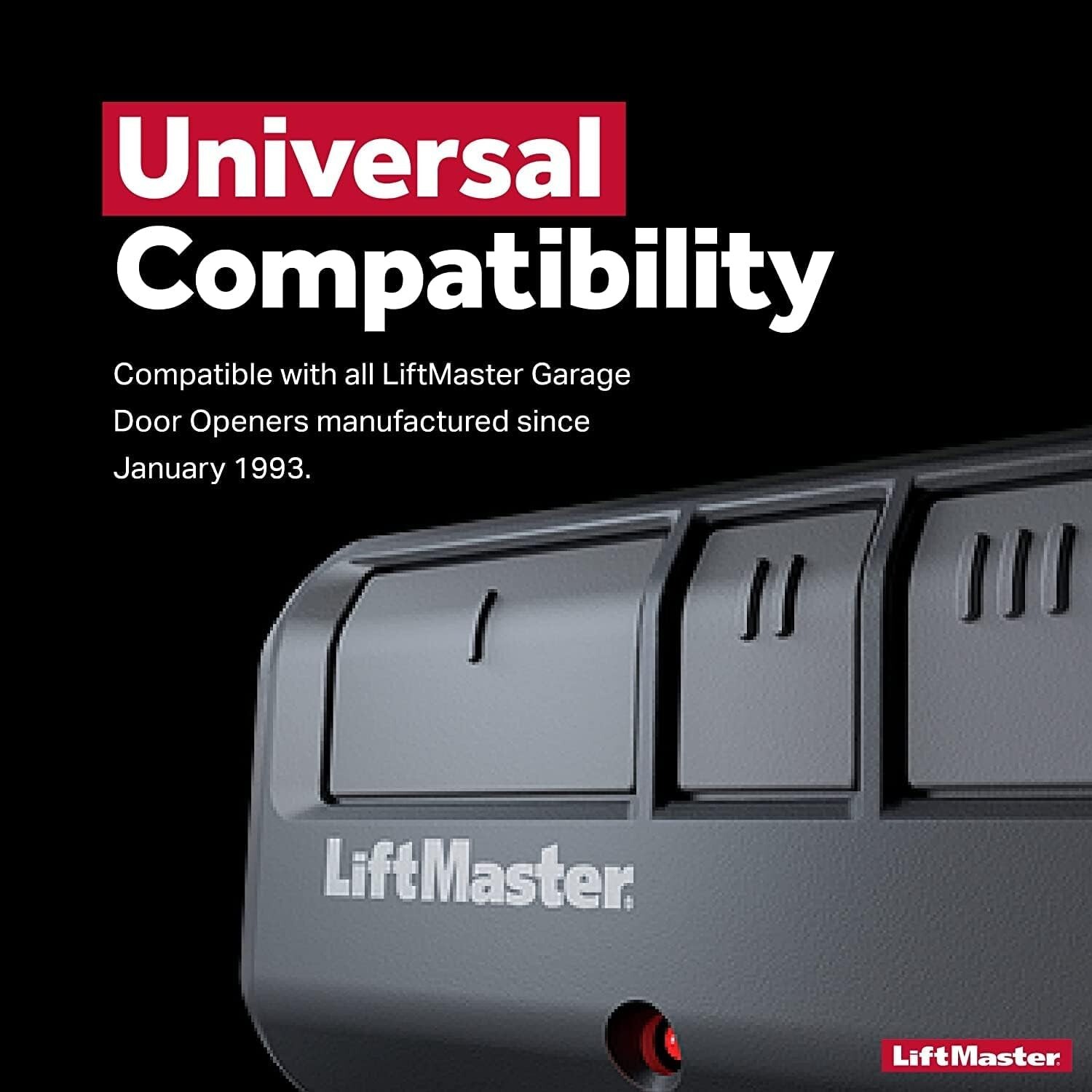 LiftMaster 893Max Security+ 2.0 3-Button Door Operator Remote Control with Visor