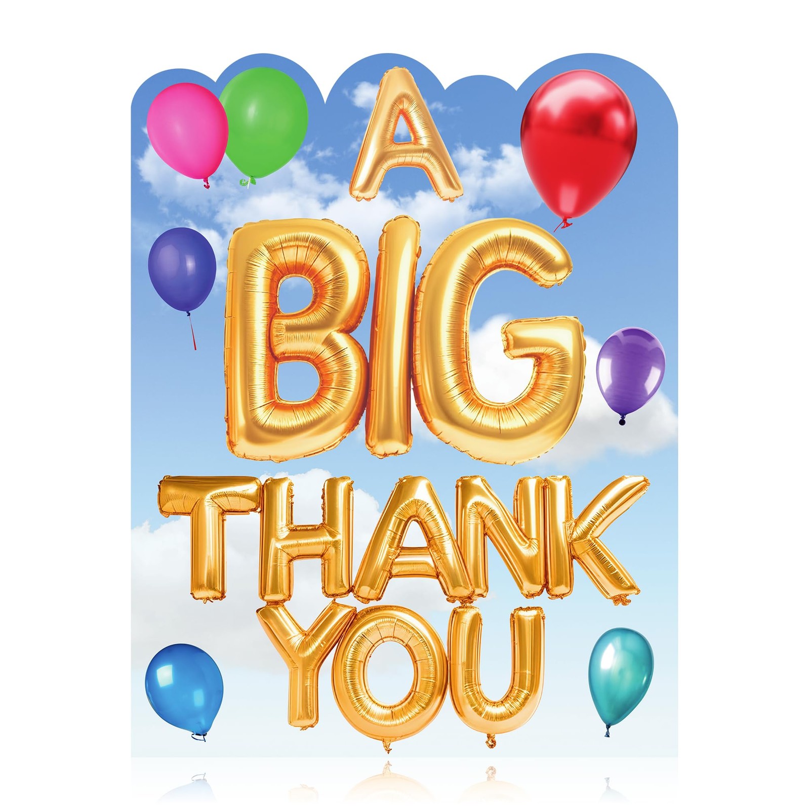 Iconikal Jumbo Thank You Card with Envelope - 11x14 11 x 14 inches,