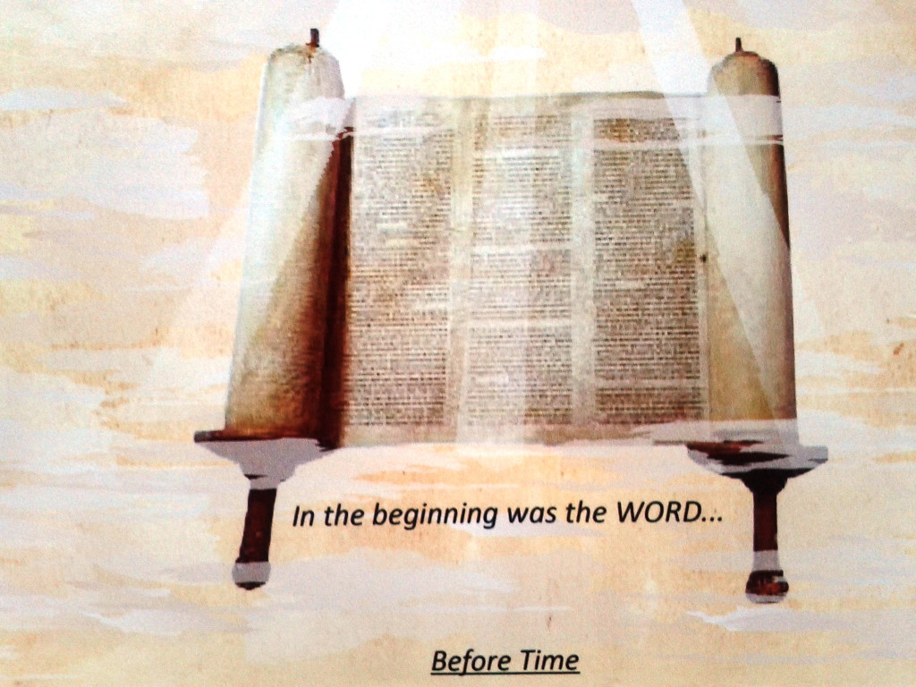 Bible and Historical Timeline - Tetra Scroll - Canvas Print