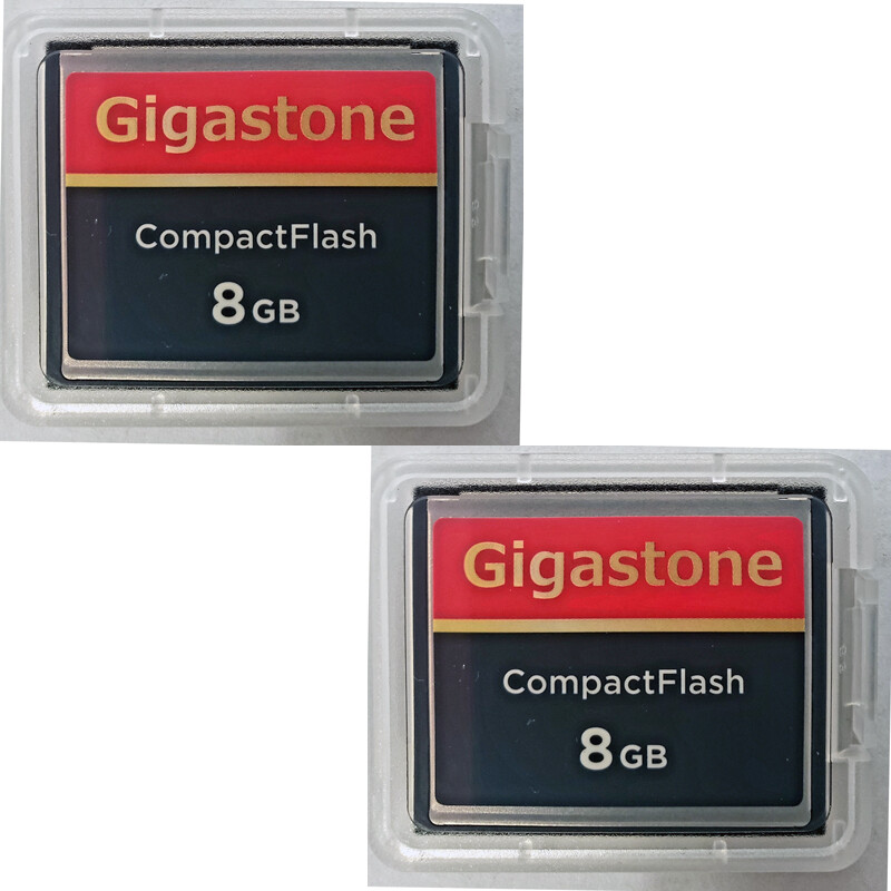 2 x Dane-Elec/Gigastone CF 8 GB 8GB Compact Flash Memory Card for Canon Nikon