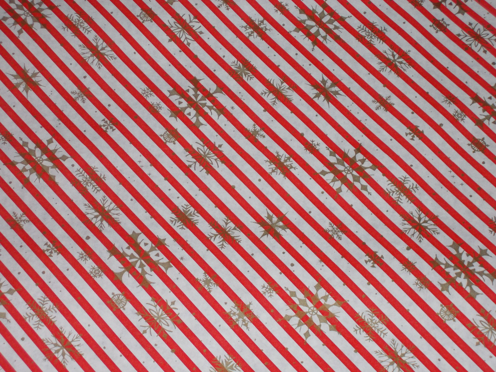 VTG CHRISTMAS STORE WRAPPING PAPER GIFT WRAP 2 YARDS X 24" CANDY CANE SNOWFLAKE