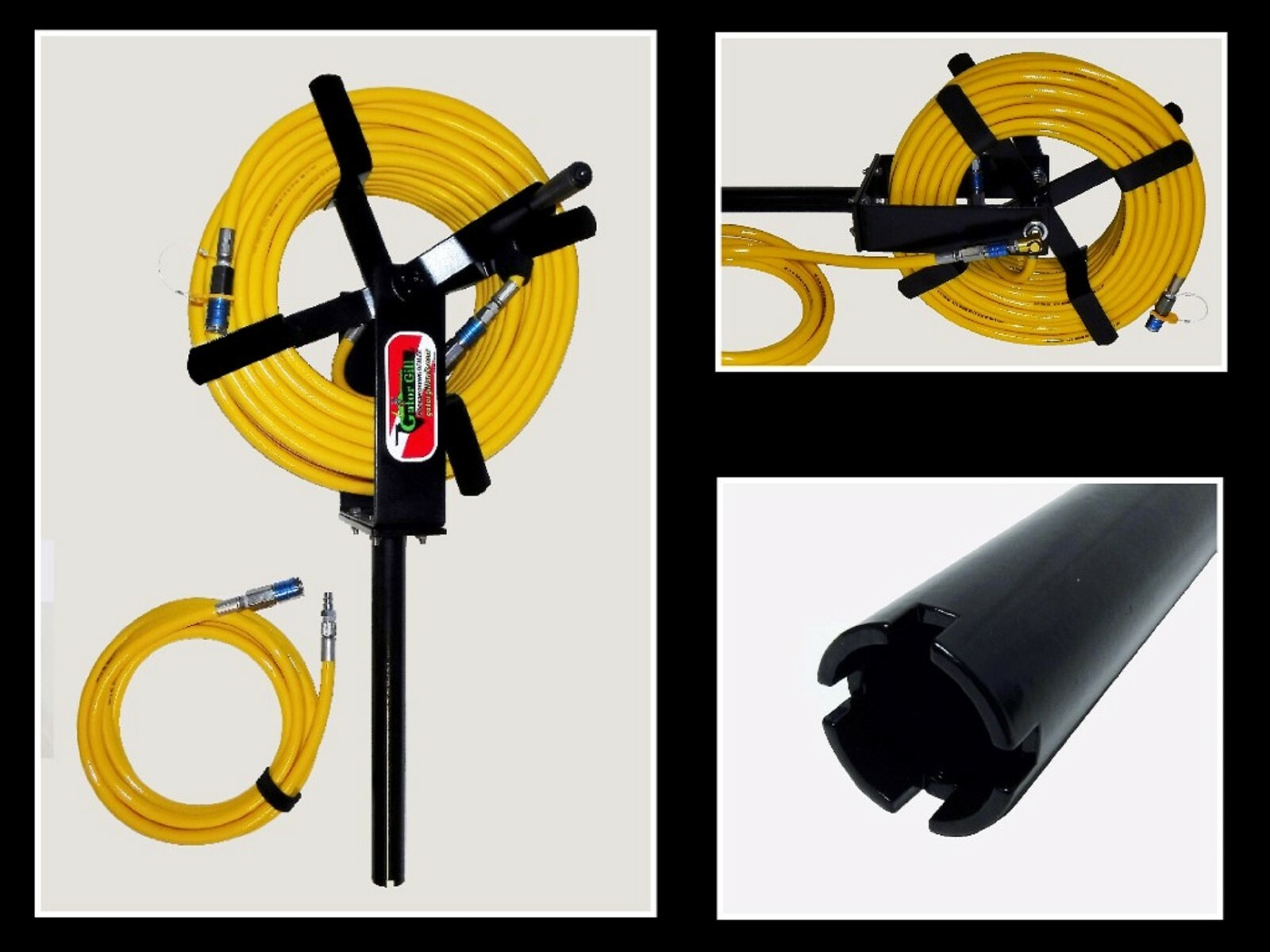 Hookah diving Hose Reel kit for SCUBA or Oil less Compressor. fits in rod holder