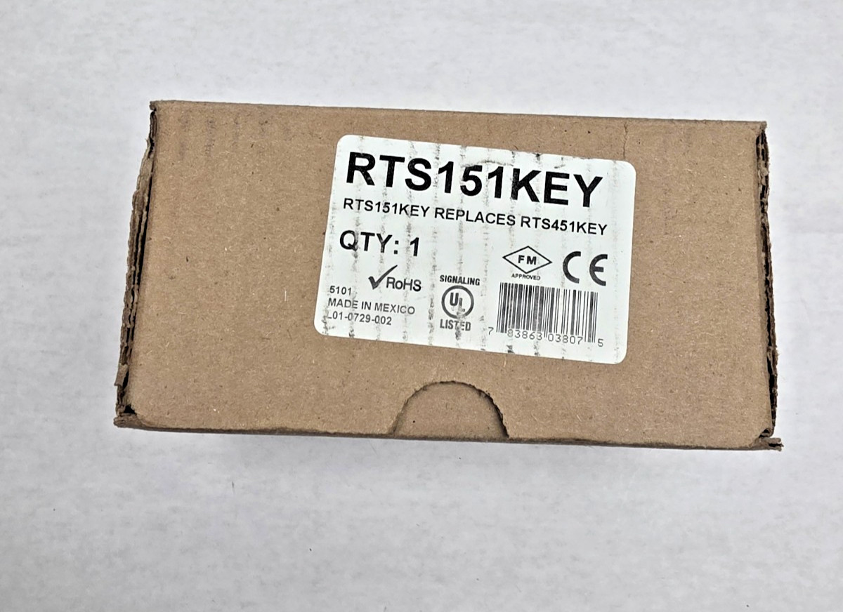 Edwards RTS151KEY Remote Test Station w/ Key for System Sensor Duct Smoke Detect