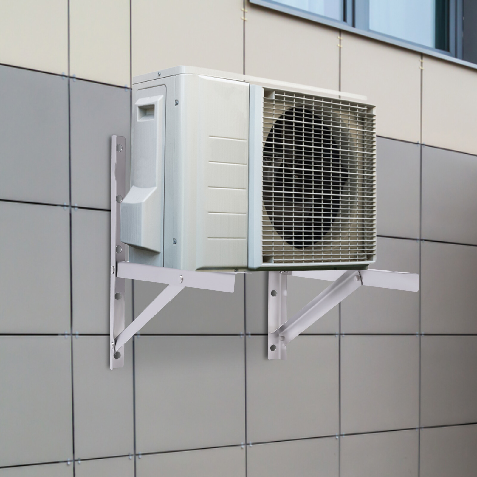 Heavy Duty Wall Air Conditioning AC Bracket Ductless Mini Split Hanging Rack