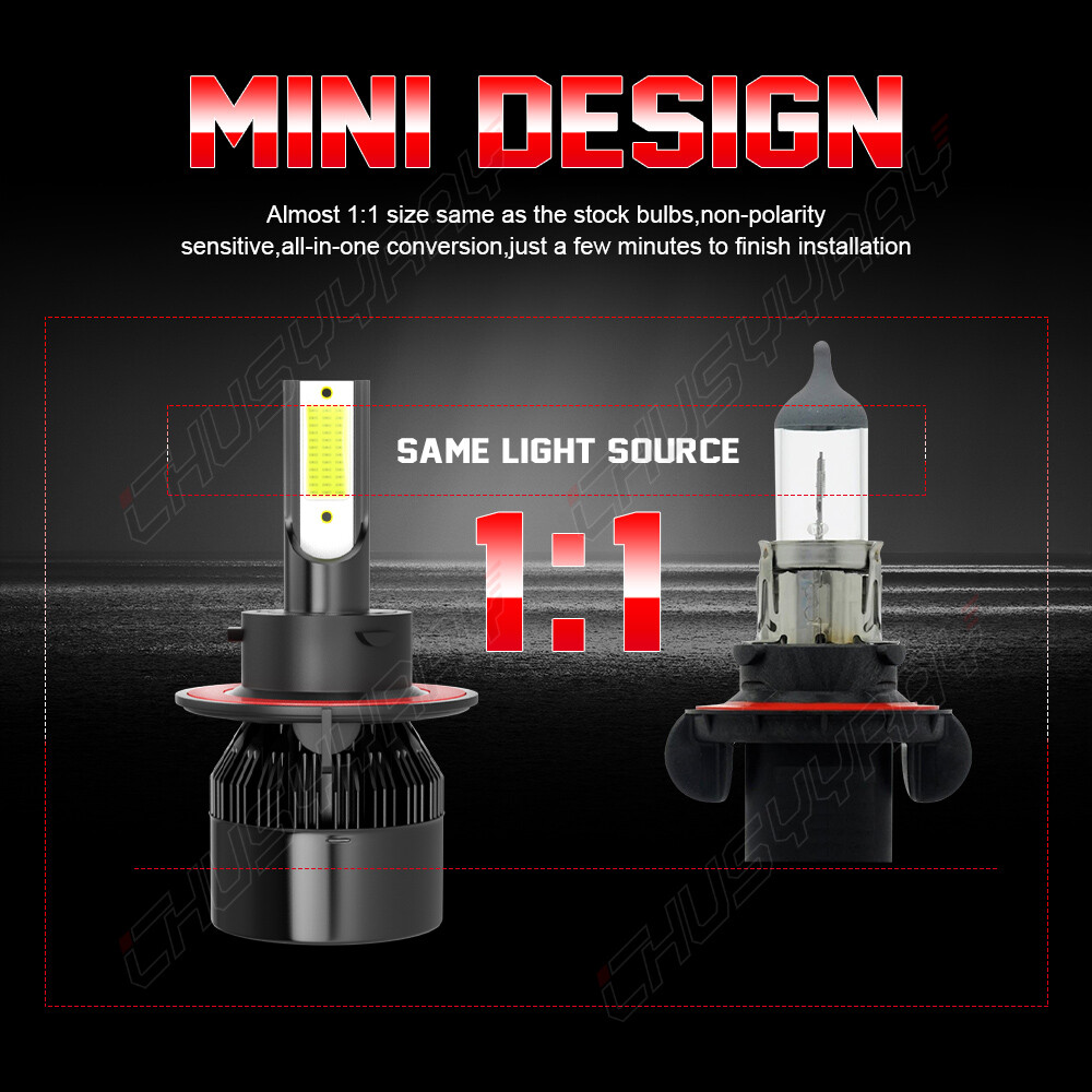For Jeep Patriot 2010-2017 LED Headlight High Low Beam Fog Light Bulb Combo