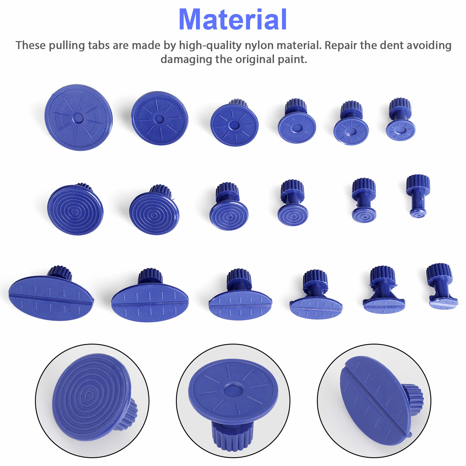 Car Pulling Tabs Paintless Dent Repair Hail Removal Kit For All Puller Tool US