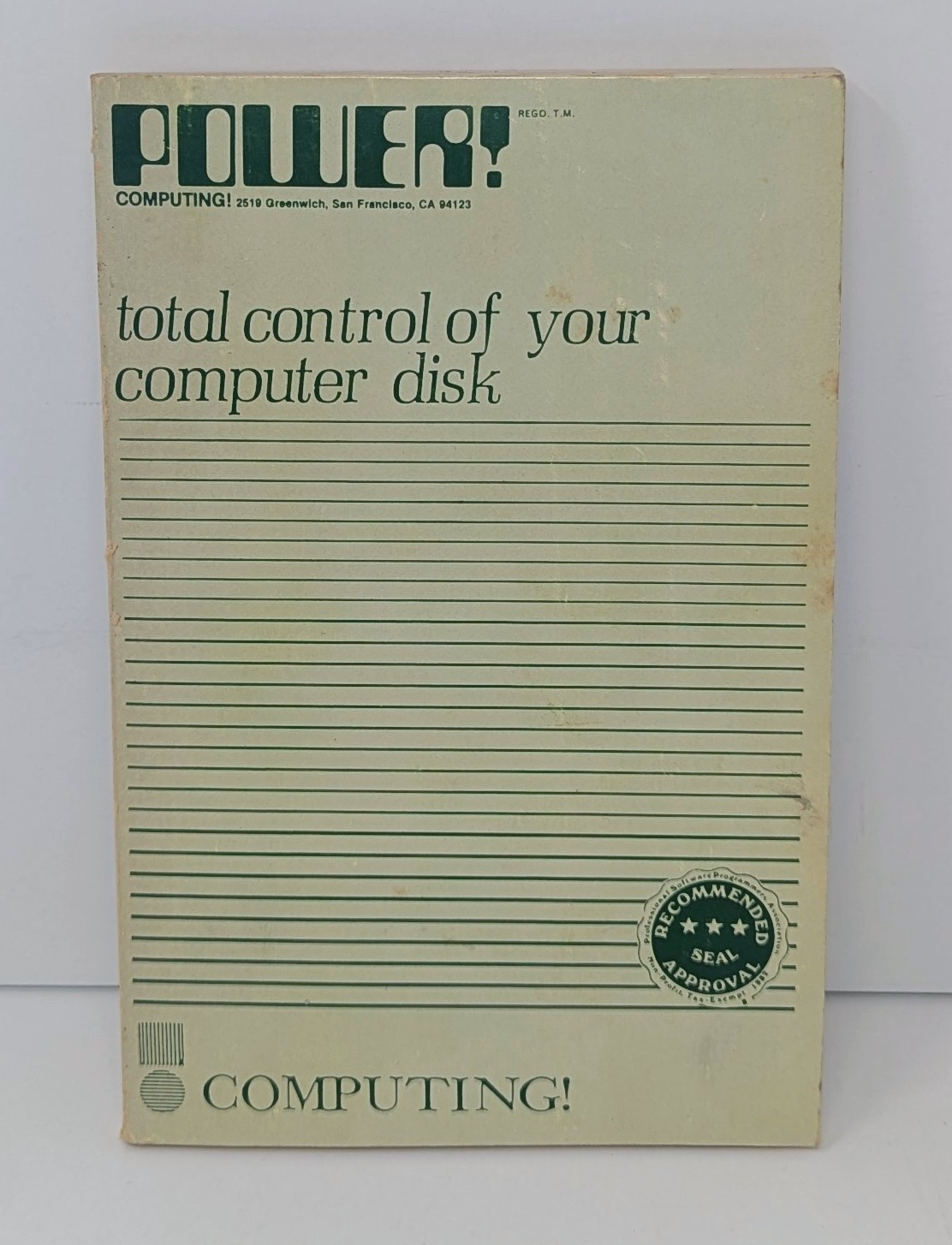 Power Computing Total Control Of Your Computer Disk - ISBN 0-913733-00-8