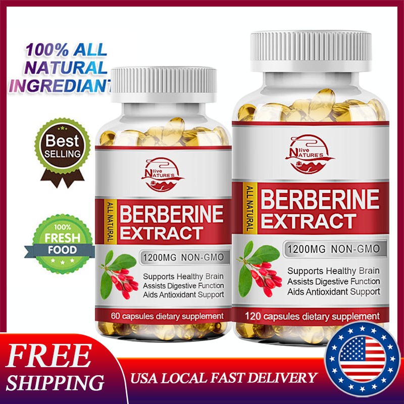 Premium Berberine HCL 1200mg High Potency Anti-inflammatory,Blood Sugar Support