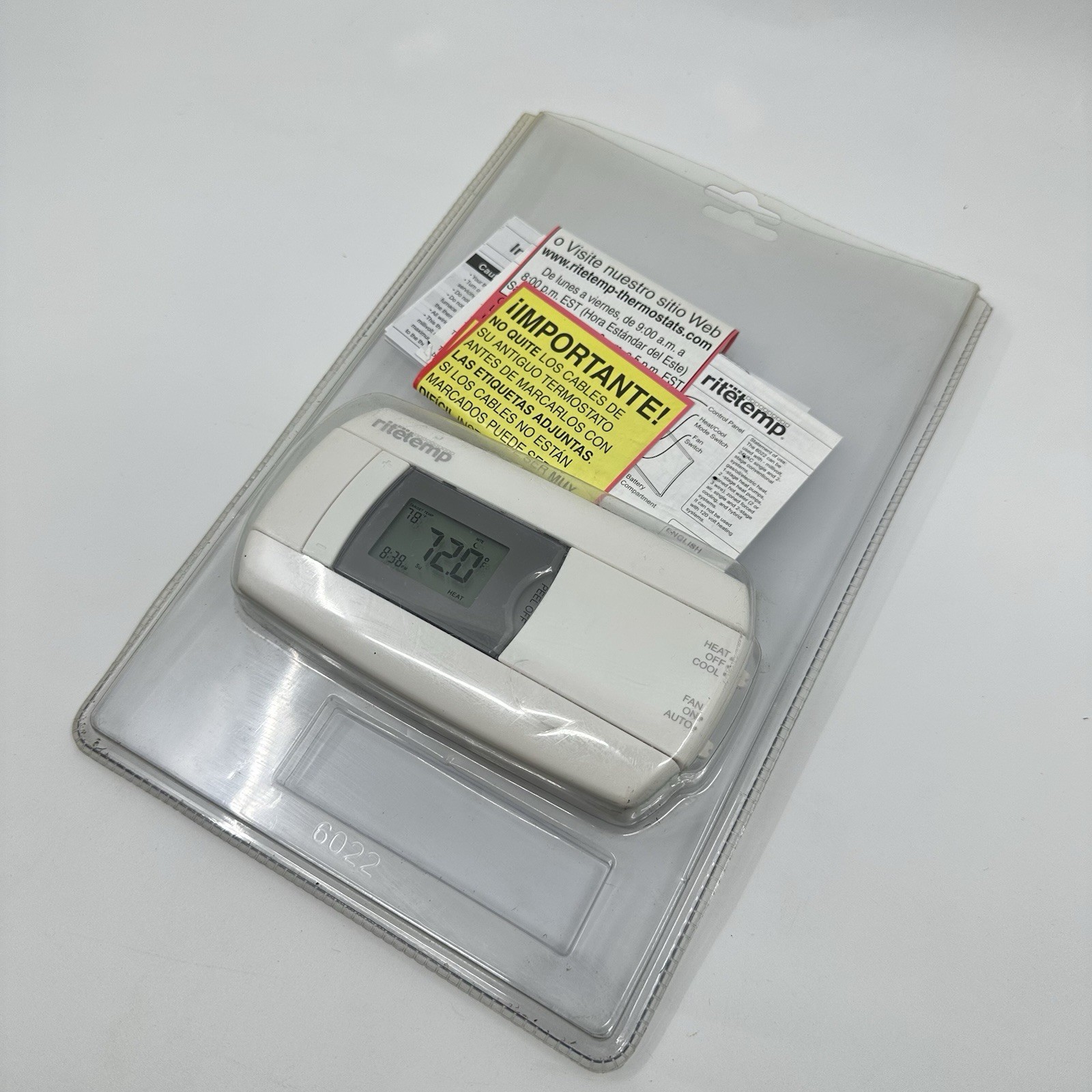 RiteTemp 6022 universal 5-1-1 day programmable thermostat