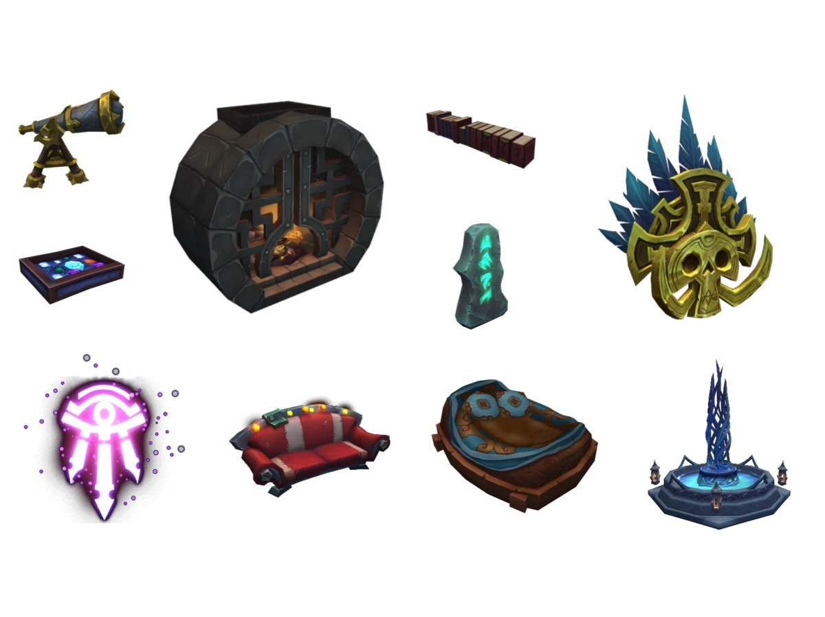 World of Warcraft (WoW) Retail Virtual Housing Decor (L-Z)