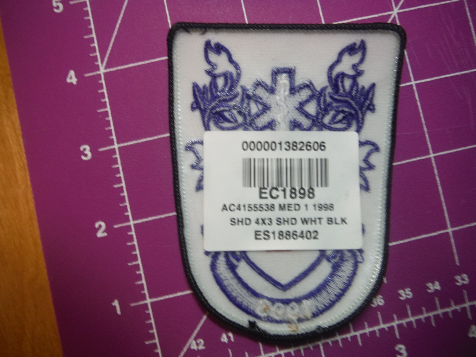 Vintage Med 1 1998 EMS shoulder patch (E)