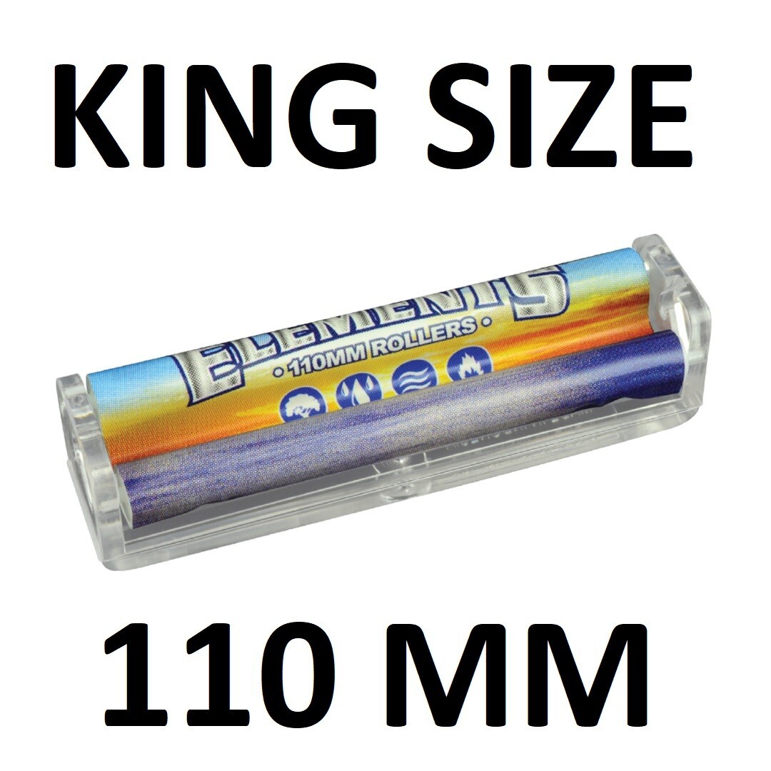 Elements King Size Cigarette Rolling Machine 110mm Roller w/ Instructions