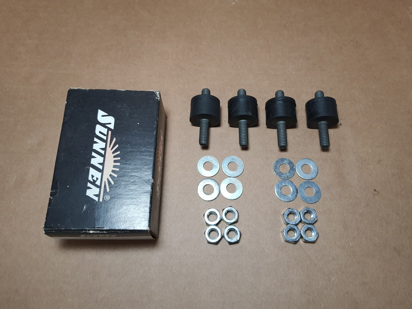 Rubber Isolated Motor Mounts (Pack of 4) 5/16"-18 Thread
