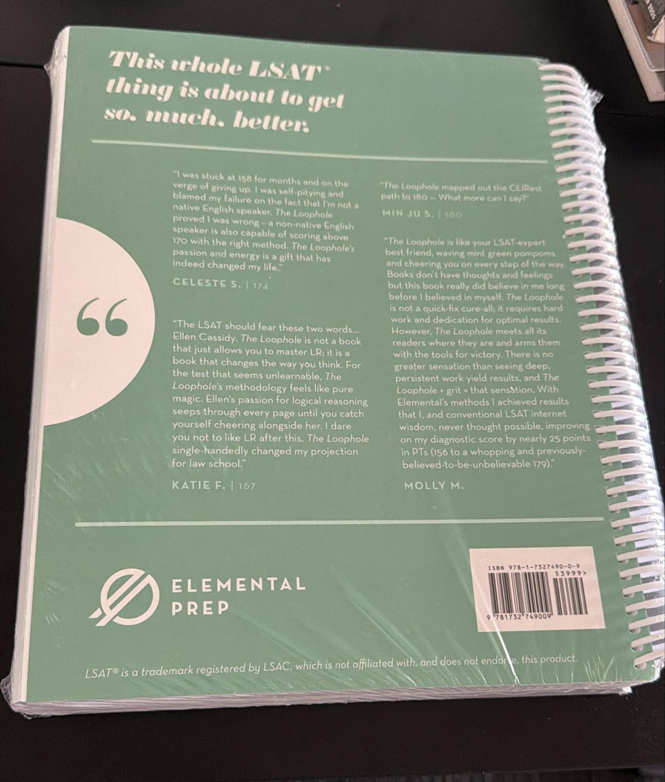 The Loophole in LSAT Logical Reasoning LSAT Study Guide Spiral Bound