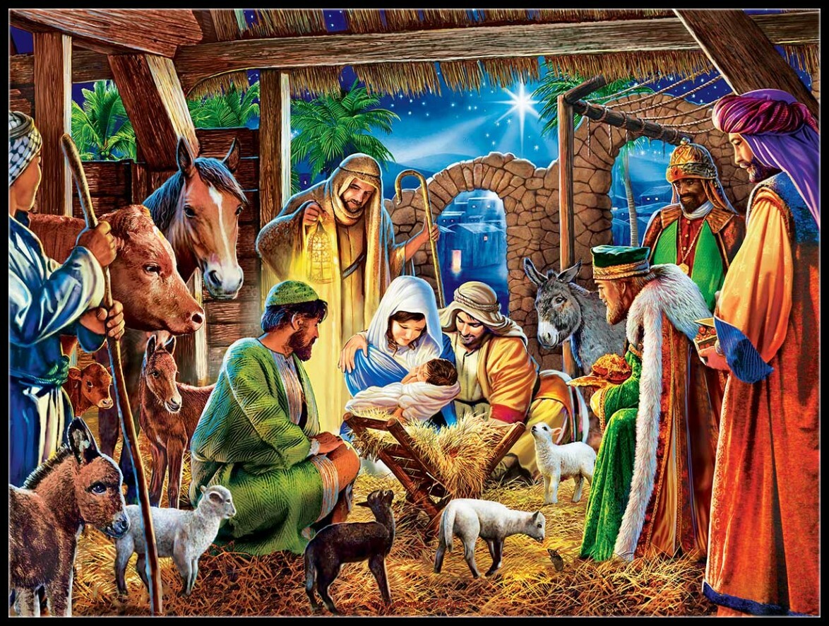 Away in a Manger  - Chart Counted Cross Stitch Patterns Needlework DIY DMC